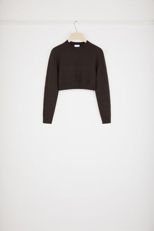 Kurzer Pullover aus nachhaltiger Wolle und Kaschmir