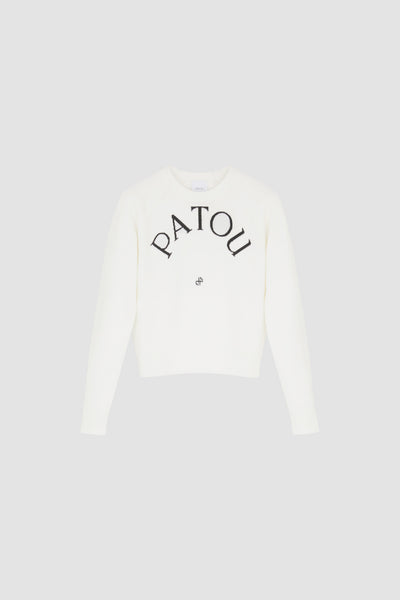 22AW 新品未着用 黒L PATOU パトゥジャンパー ロゴ 長袖ニット Patou/パトゥ通販 | パトゥ ウールブレンド ジャンパー【送料無料