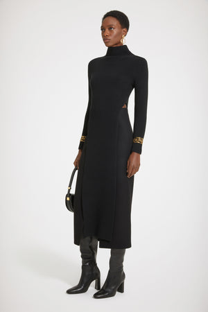 Pull à panneaux en laine côtelée éco-responsable