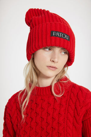 Mixed cable knit jumper in wool and cashmere