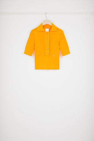 Polo côtelé en coton premium