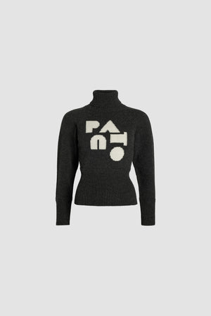 サステナブル ウール＆カシミヤ アール デコ パトゥー セーター