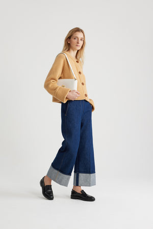 サステナブルウール＆カシミア ショート カーディガン