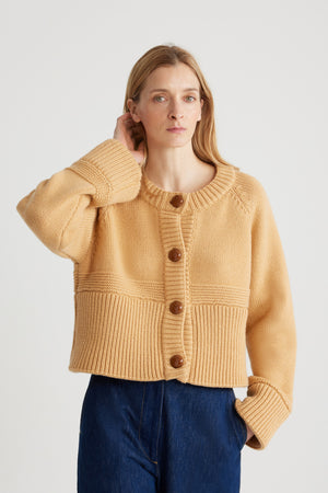 サステナブルウール＆カシミア ショート カーディガン