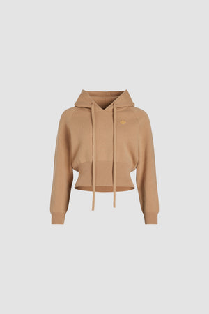 Hoodie in misto lana e cachemire ecosostenibile