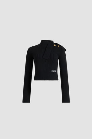 Pullover mit Schalkragen aus Wolle und Kaschmir