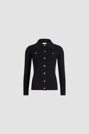 Camicia a costine in lana