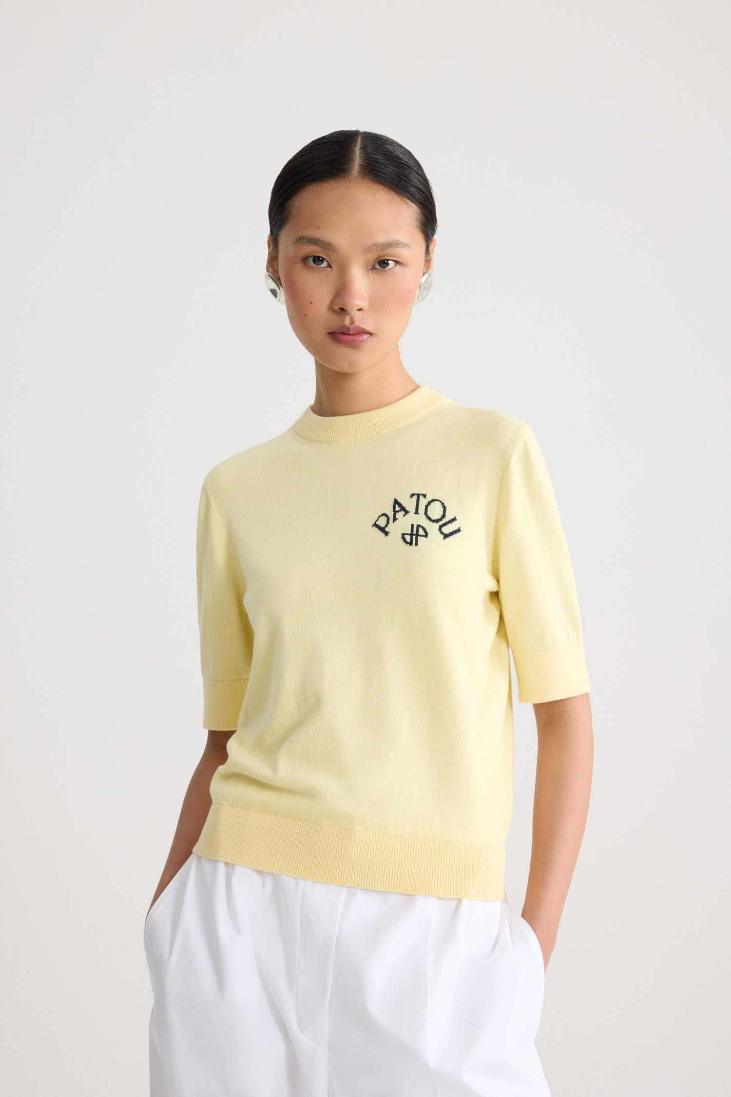 PATOU コットン混紡 半袖セーター Patou | コットン混紡 半袖セーター