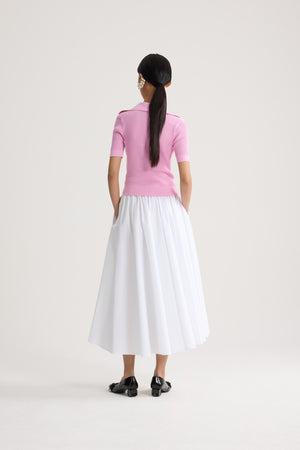 Polo ricamata in cotone