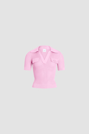 Polo ricamata in cotone