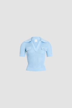Besticktes Baumwoll-Poloshirt