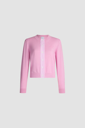 Cotton Poplin Short Cardigan
