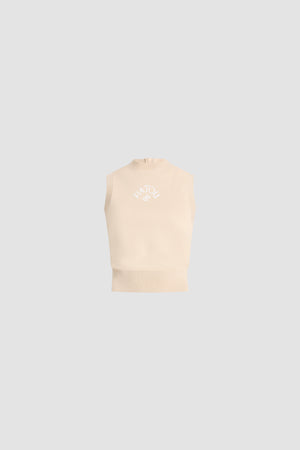 Top a Maglia Senza Maniche in Cotone