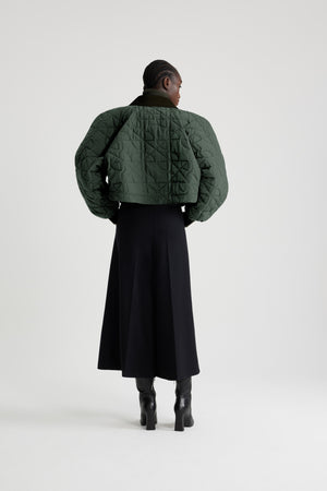 Bomber matelassé court en nylon recyclé