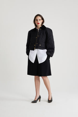 Bomber matelassé court en nylon recyclé