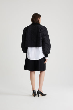 Bomber matelassé court en nylon recyclé