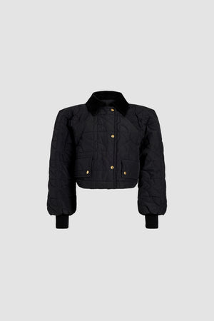 Bomber matelassé court en nylon recyclé