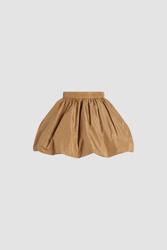 Bubble mini skirt in recycled faille
