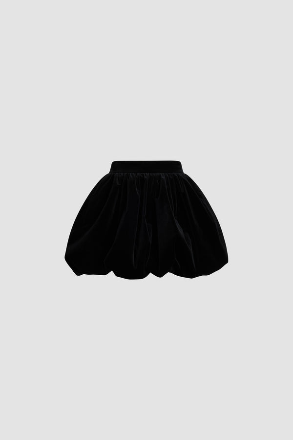 Patou - オーガニックコットンのブルーマー効果ミニスカート - Black - ミニスカート 黒、オーガニックコットンベルベットのミニスカート。 ブルマー効果。 この作品は、ギヨーム・アンリがデザインした「イブニング」カプセルコレクションからのもので、特別な機会をスタイルと洗練さで永遠のものにします。