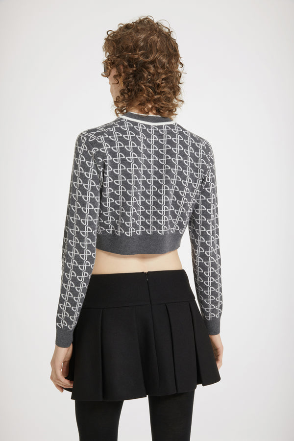 Patou - Minigonna plissettata in feltro di misto lana - Black - Plissettato minimalista.Gonna in feltro di misto lana nero. Modello corto. Pieghe a cannoncino larghe. Zip sul retro. Modello foderato.Modello a vita bassa.