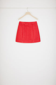 Mini skirt in eco-friendly quilted nylon