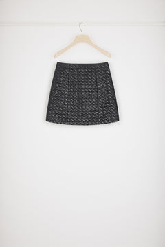 Mini skirt in eco-friendly quilted nylon
