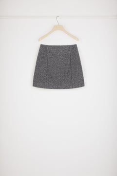 Mini skirt in wool-blend bouclé