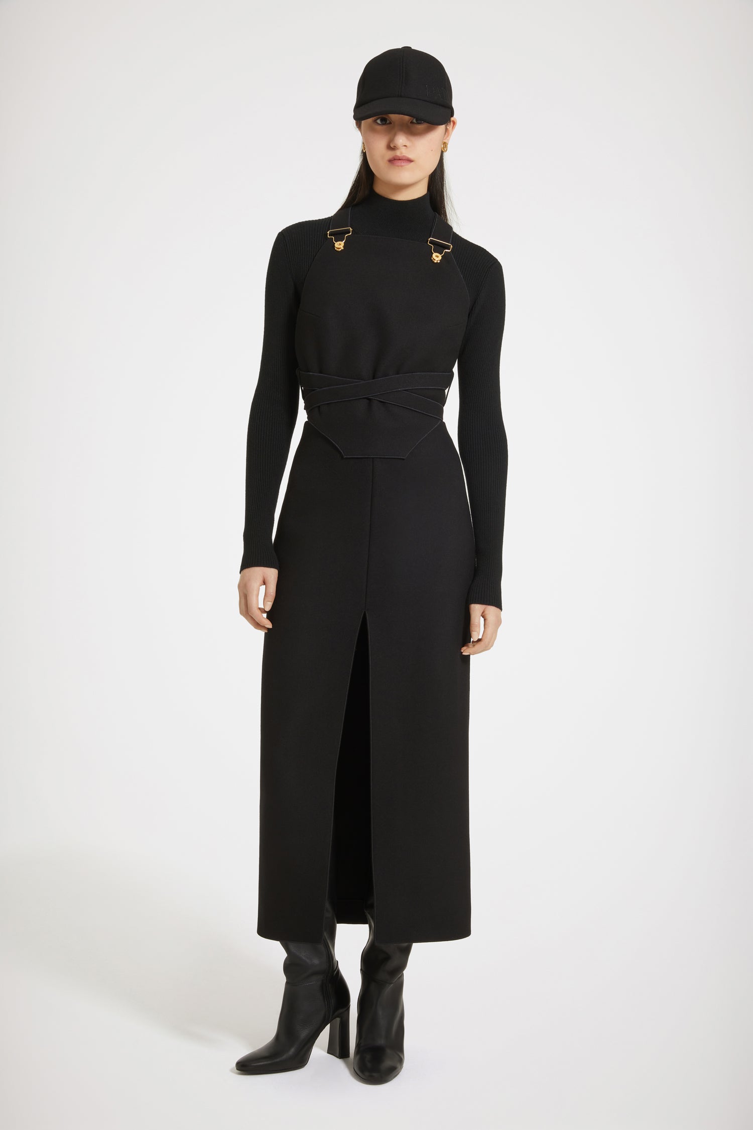 【PATOU】スリット入りミディスカート Patou | オーガニックコットン製スリット入りミディスカート