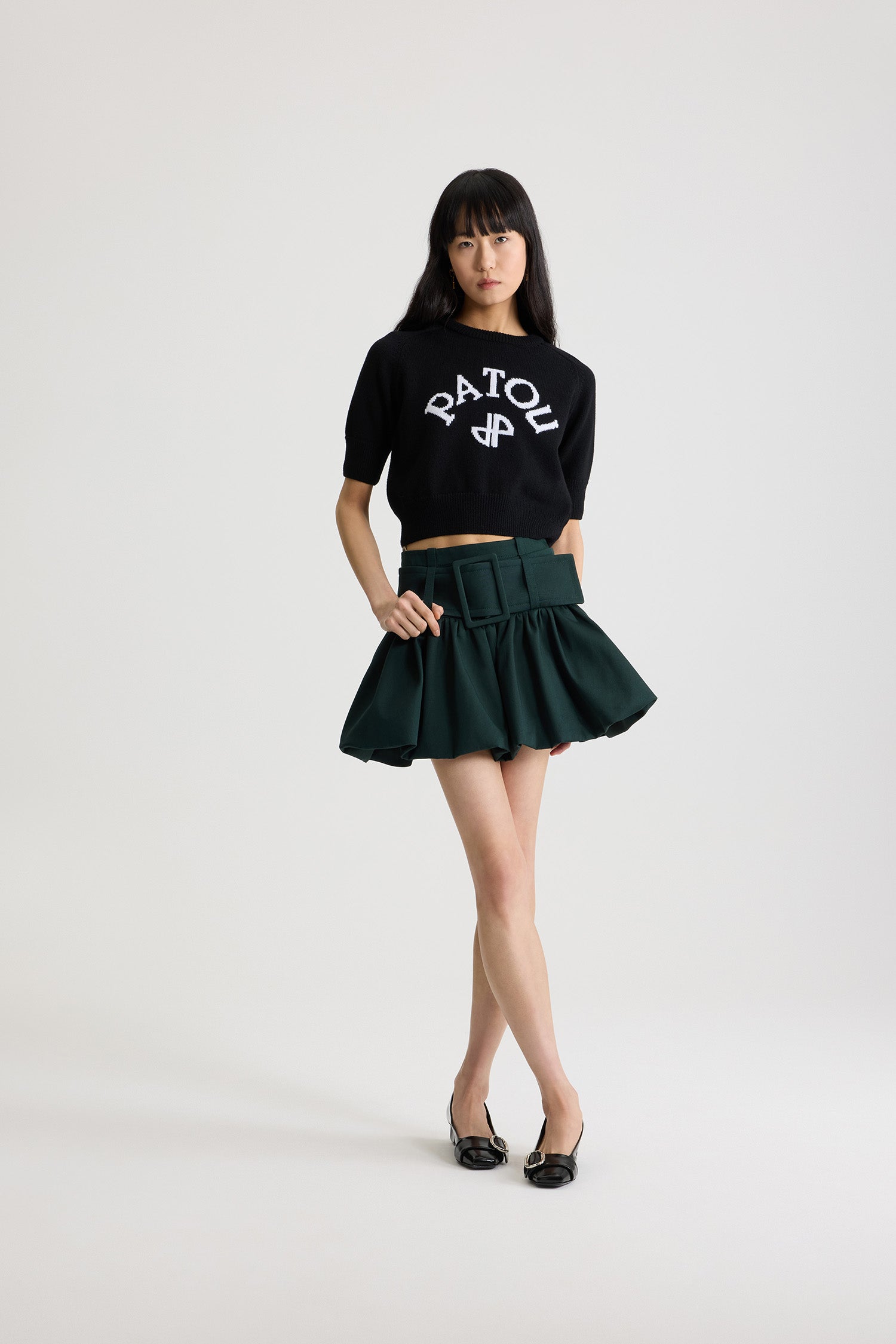 PATOU パトゥ スカート サイズ40 Patou | オーガニックデニム製 Aラインミニスカート