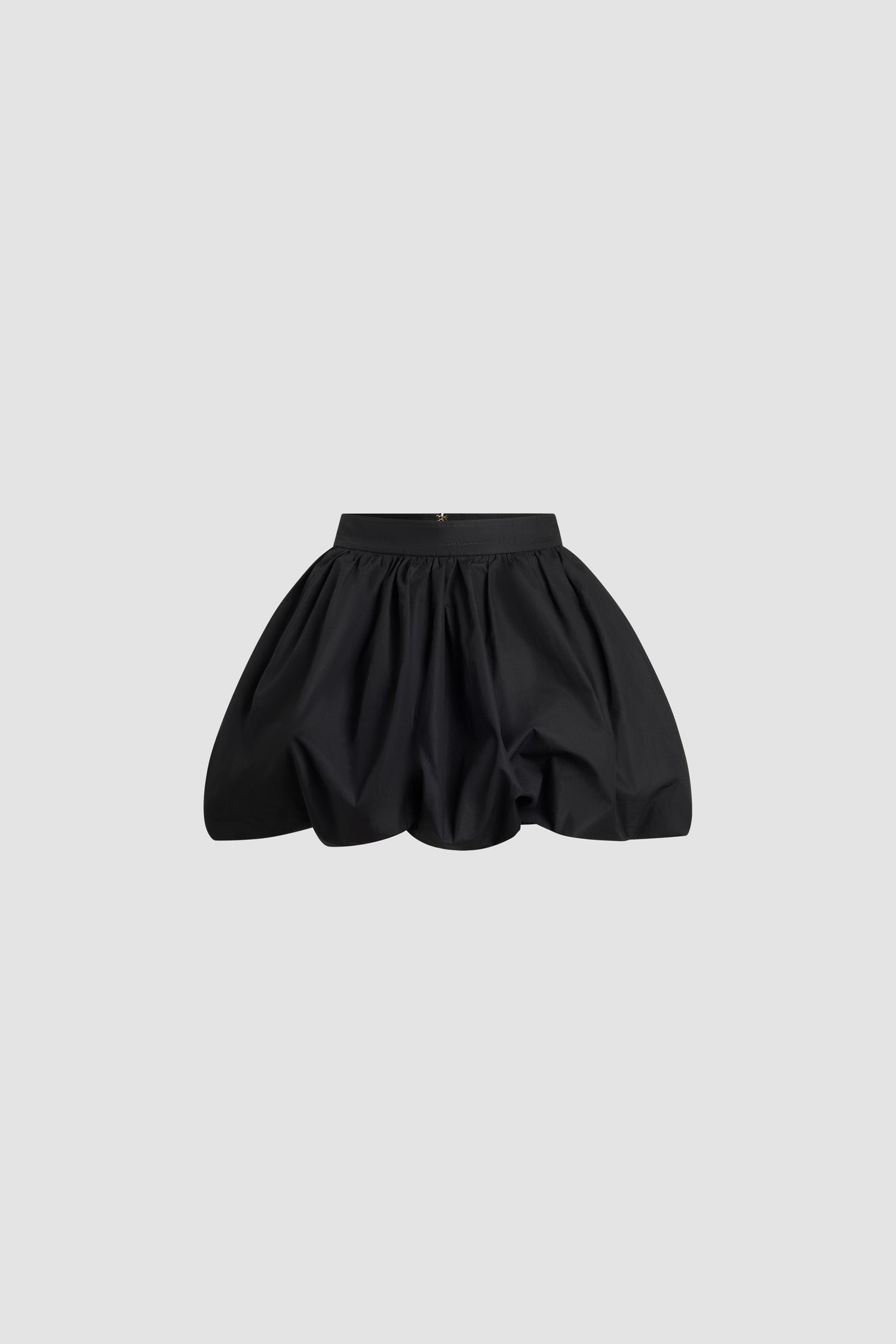 Patou - Mini-Ballonrock aus Bio-Baumwollpopeline - Black - Rock aus Bio-Baumwollpopeline in Schwarz. Kurz geschnitten. Voluminöse Silhouette, die aufgeplustert werden kann. Hoher Taillenbund. Reißverschluss. Seitentaschen.
