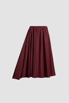 Jupe midi asymétrique en faille recyclée