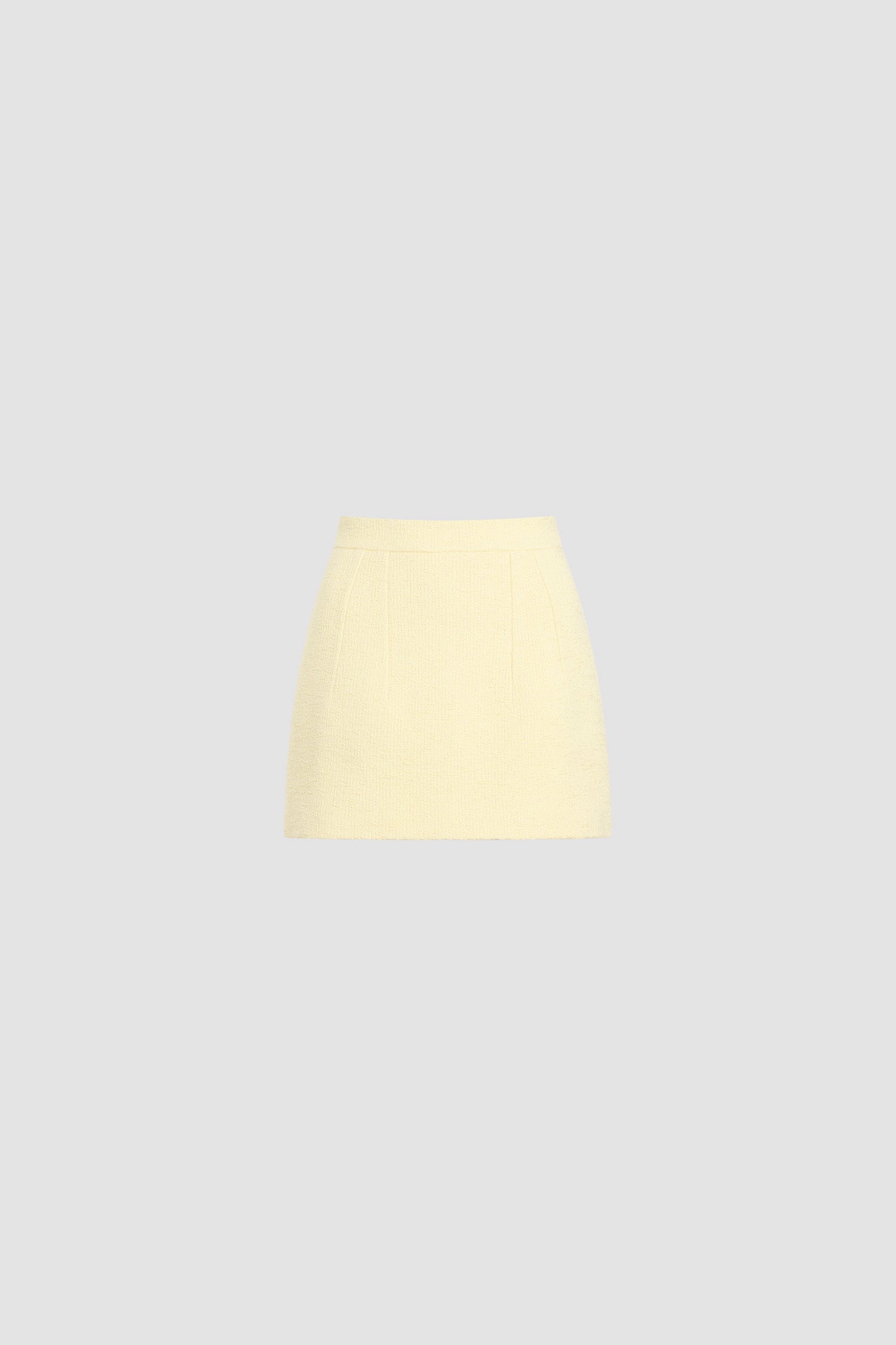 Patou - Minigonna Iconica in Cotone Biologico - Limelight - Minigonna giallo chiaro. Materiale in misto cotone biologico. Taglio dritto. Lunghezza corta.