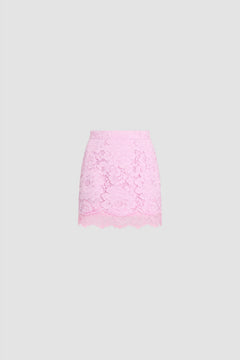 Eco-Friendly Cotton Blend Lace Iconic Mini Skirt