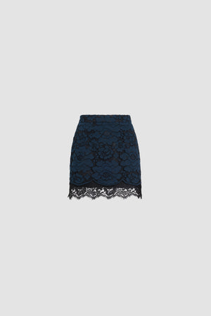 Eco-Friendly Cotton Blend Lace Iconic Mini Skirt