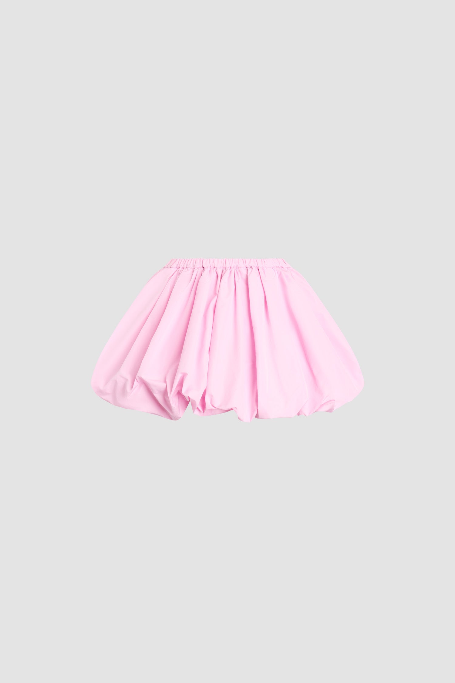 Patou - Recycled Faille Mini Bloomer Skirt - Primrose Pink - Pink mini bloomer skirt in recycled faille. Drawstring at the waist.
