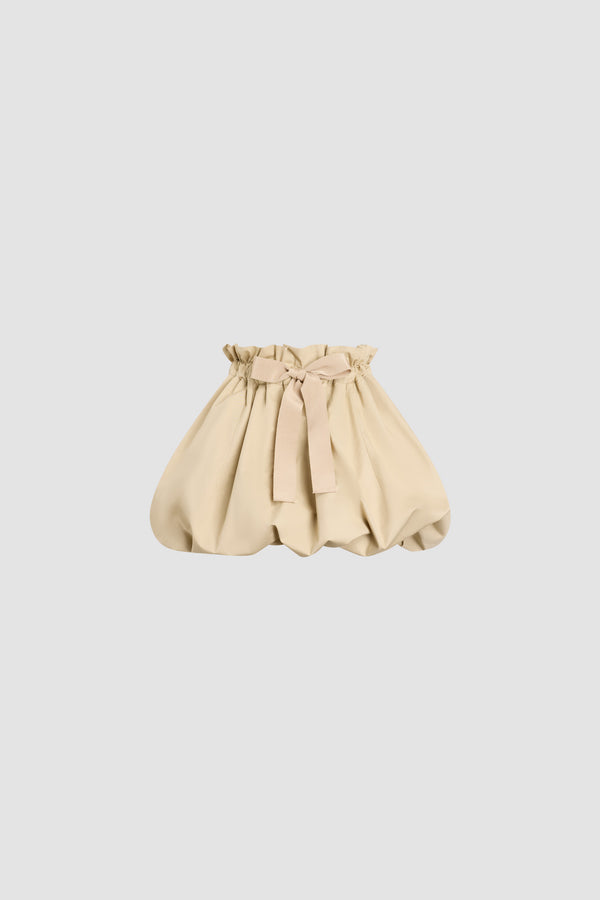 Patou - Organic Cotton Bloomer Skirt - Safari Sand - Sand-colored organic cotton bloomer skirt. Drawstring at the waist.