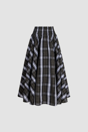Voluminöser langer Rock aus Polyester