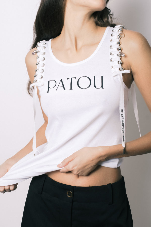Patou - Patou Upcycling tank top in organic cotton