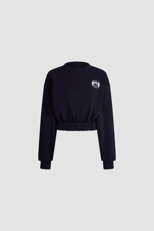 Patou x Hôtel Du Cap-Eden Roc Cropped Sweatshirt In Organic Cotton