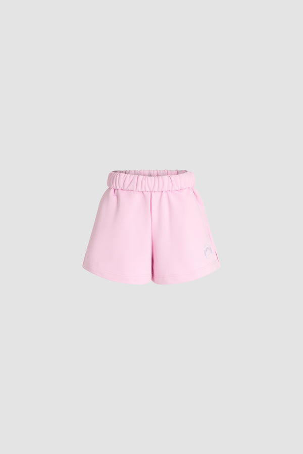 Patou - Patou x Hôtel Du Cap-Eden Roc Jersey Shorts In Organic Cotton - Candy Pink - A summer capsule collection exclusively available at Hôtel du Cap-Eden-Roc.Pink shorts in organic cotton. Elasticated waistband. Short and loose fit. Patou logo on the leg.