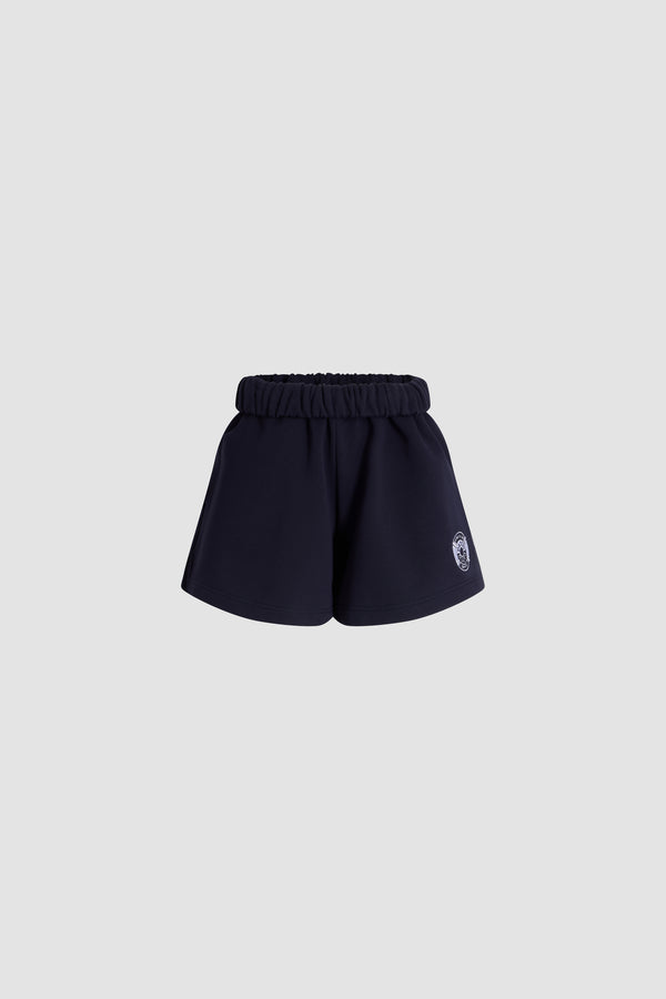 Patou - Patou x Hôtel Du Cap-Eden Roc Jersey Shorts In Organic Cotton - Deep Sea Blue - A summer capsule collection exclusively available at Hôtel du Cap-Eden-Roc.Navy blue shorts in organic cotton. Elasticated waistband. Short and loose fit. Patou logo on the leg.