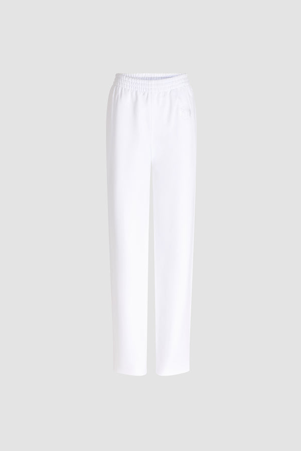Patou - Patou x Hôtel Du Cap-Eden Roc Organic Cotton Elasticated Waist Trousers - White - A summer capsule collection exclusively available at Hôtel du Cap-Eden-Roc.Organic cotton trousers in white. Elasticated waist. Straight fit.