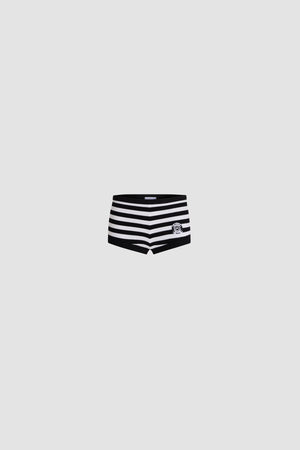 Patou x Hôtel Du Cap-Eden Roc Cotton Ribbed Striped Shorts