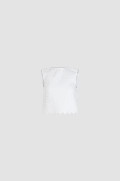 Tシャツ・カットソー PATOU TOP CROPPED Patou | Crop top in quilted sustainable viscose blend