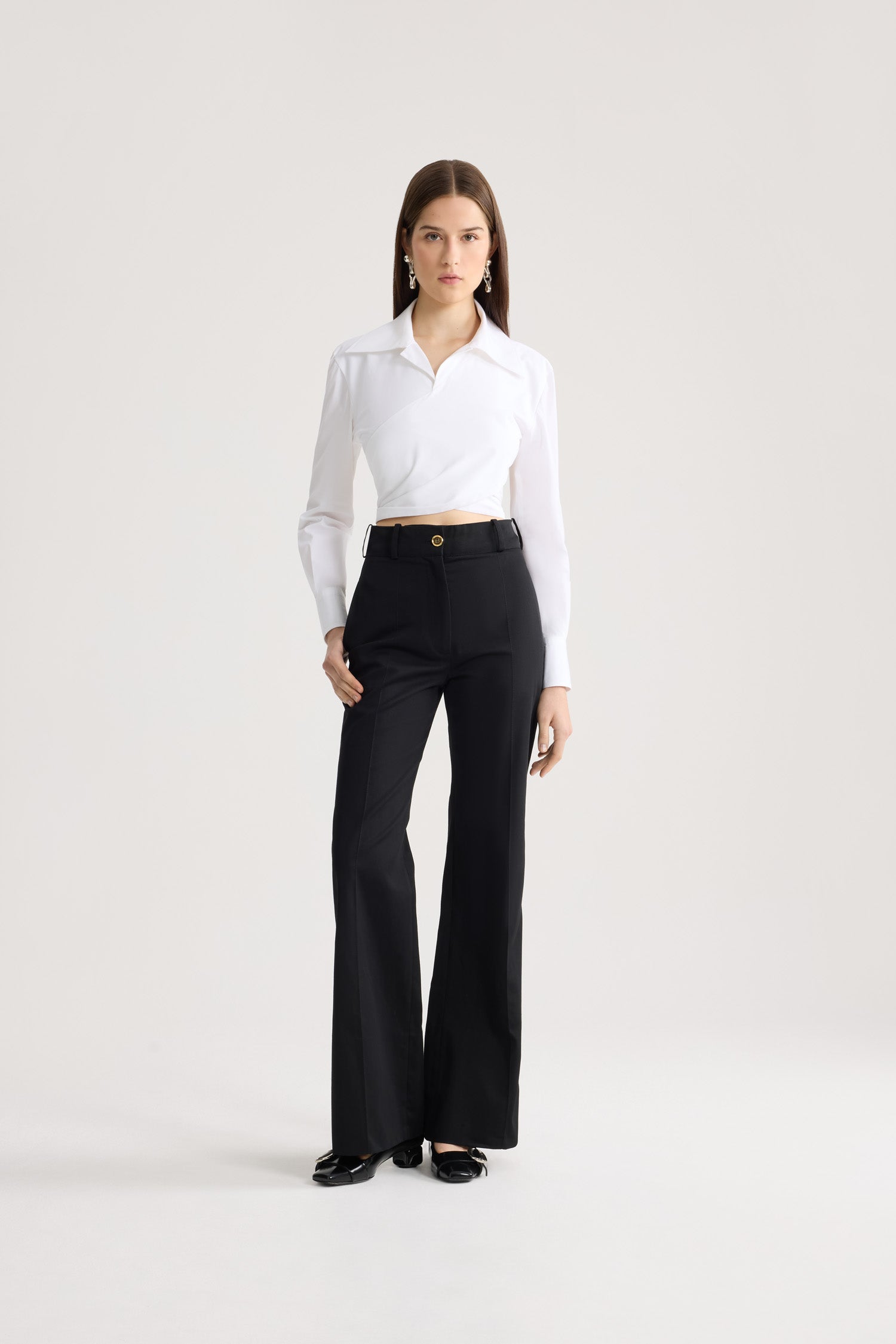 Patou | オーガニックコットン 長袖 ノットトップス