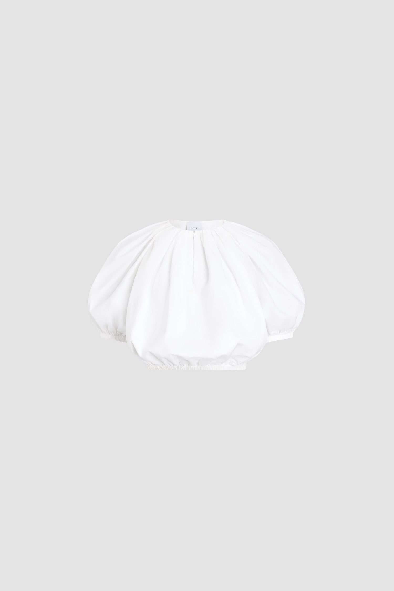 Patou - Top a palloncino in cotone biologico - White - Top a palloncino bianco in cotone biologico. Maniche corte.Questo capo fa parte della Capsule &amp;quot;Patou Plage&amp;quot;, ideata da Guillaume Henry.
