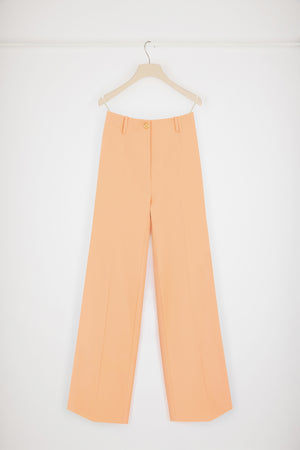 Iconic long trousers in technical wool