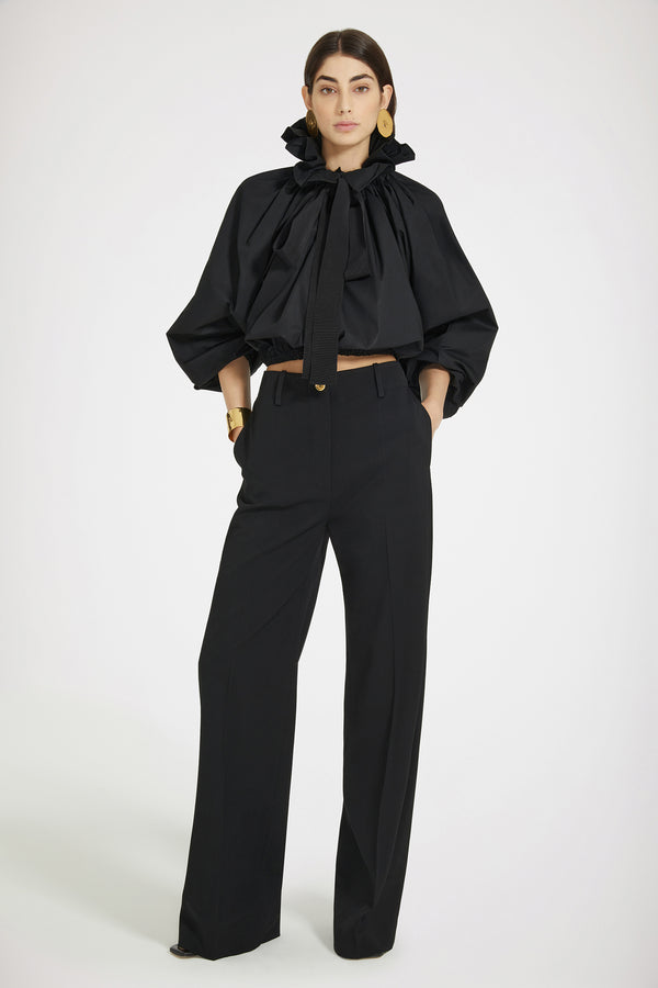 Patou - Iconic long trousers in virgin wool