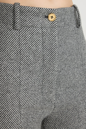 Pantalone iconico in lana strutturata