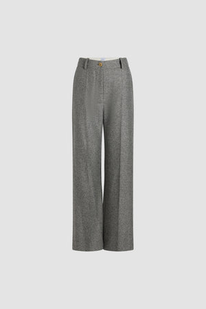Pantalone iconico in lana strutturata